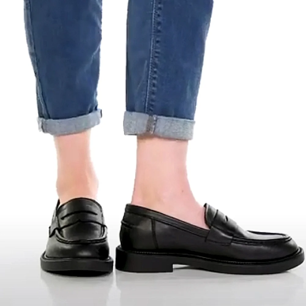 New w/Tags Blondo Halo Genuine Leather Waterproof Lug Sole Penny Loafers 8 & 9.5 - Picture 4 of 9